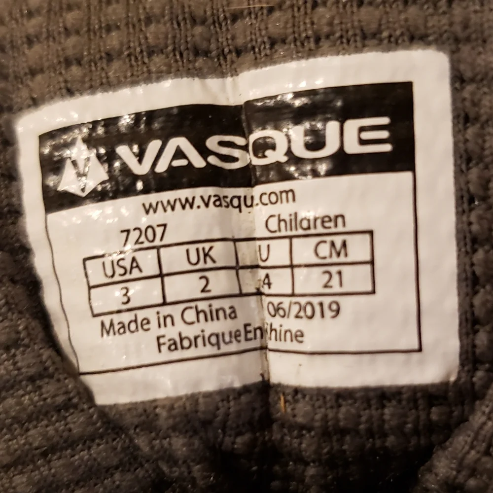 Vasque rugged kids